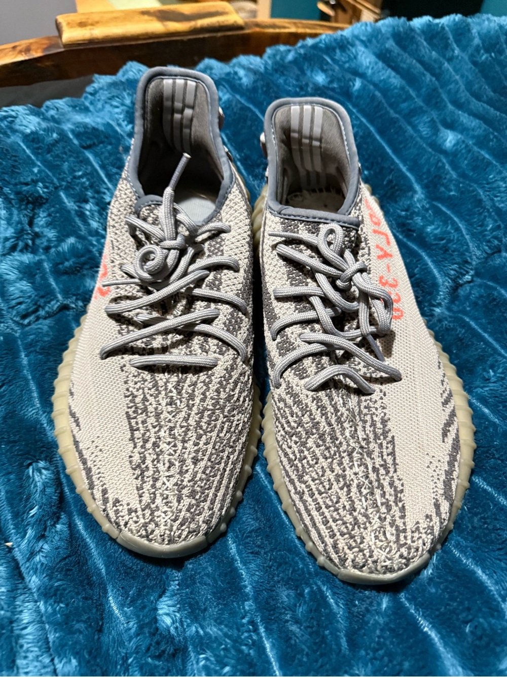 Yeezy Boost 350 V2 'Zebra/Desert Sage' Style Sneaker - Tan/Beige